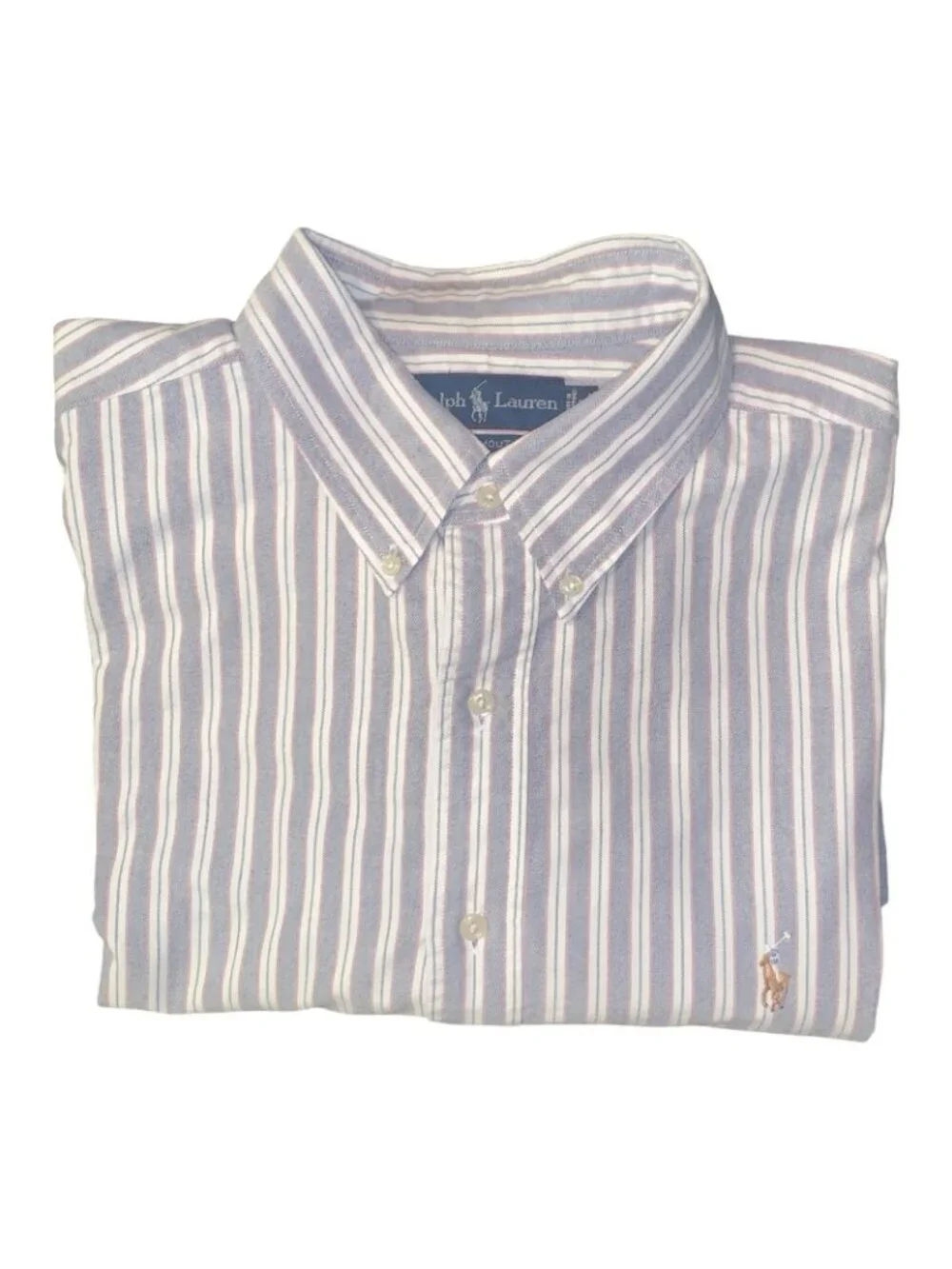 Ralph Lauren Yarmouth Shirt Men 18-36 /37 Cotton Oxford Button Down Long Sleeve